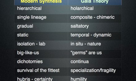 Slide 2: Modern Synthesis compared to New Symbiotic Biology/Gaia Theory