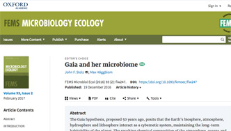 Gaia and her microbiome