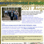 2021 August Environmental Evolution newsletter