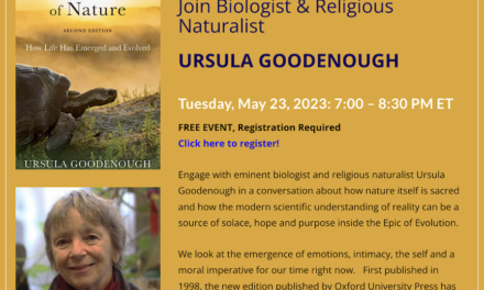 Book Celebration Sacred Depths of Nature with Ursula Goodenough