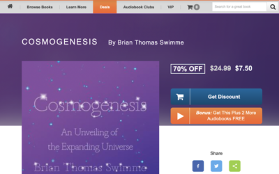 Special Discount Offer on Audio Version of COSMOGENESIS