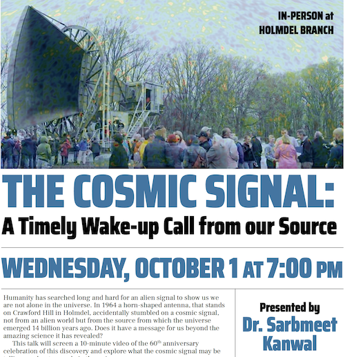 Cosmic Signal Presentation, Holmdel, NJ (Oct. 1, 2025)